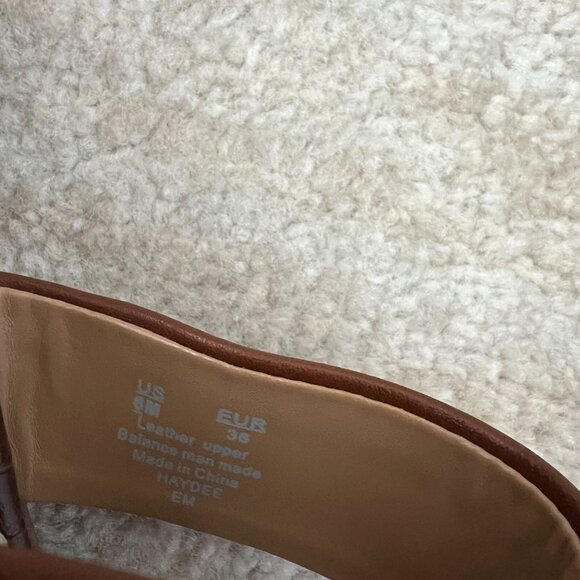 Sam Edelman Haydee Leather Square Toe Sandals Slides Shoes 6 - Picture 8 of 10